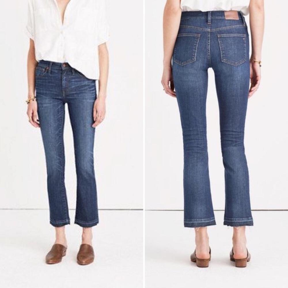 Madewell Cali Demi Boot Cut Raw Hem Edition
